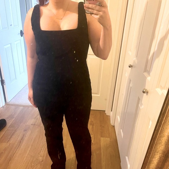 Black corduroy jumpsuit - Picture 6 of 6